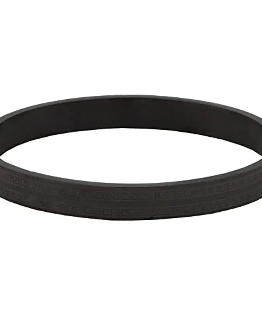 Jewelbox Black 316 L Surgical Stainless Steel Italian Openable Bangle Kada Bracelet for Men and Boys