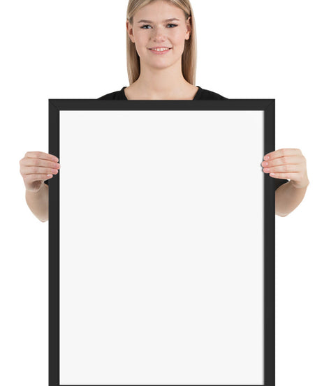 Customized Enhanced Matte Paper Framed Poster (In) Black / 18×24