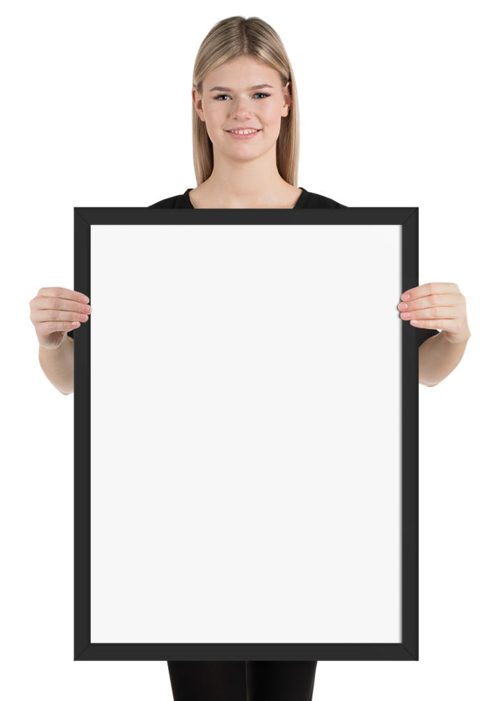 Customized Enhanced Matte Paper Framed Poster (In) Black / 18×24