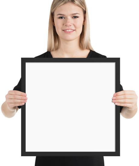 Customized Enhanced Matte Paper Framed Poster (In) Black / 16×20