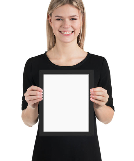 Customized Enhanced Matte Paper Framed Poster (In) Black / 8×10