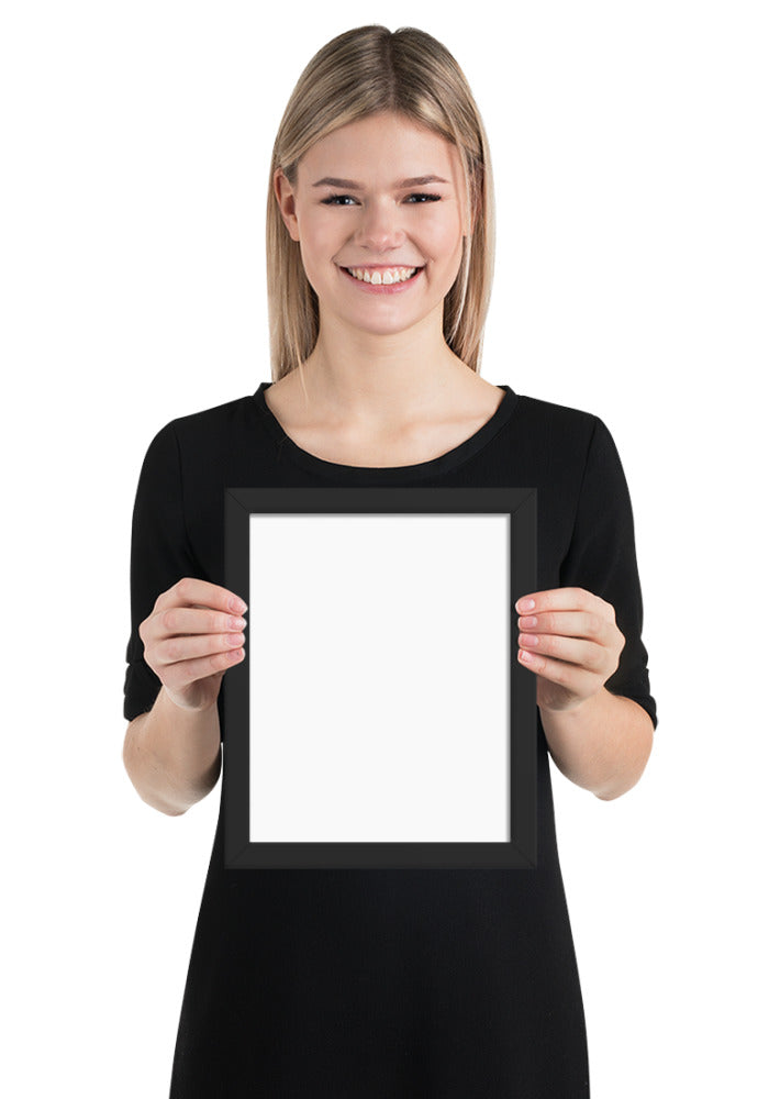 Customized Enhanced Matte Paper Framed Poster (In) Black / 8×10