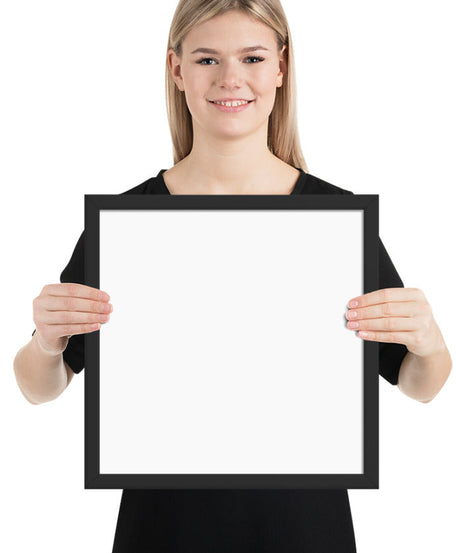 Customized Enhanced Matte Paper Framed Poster (In) Black / 14×14