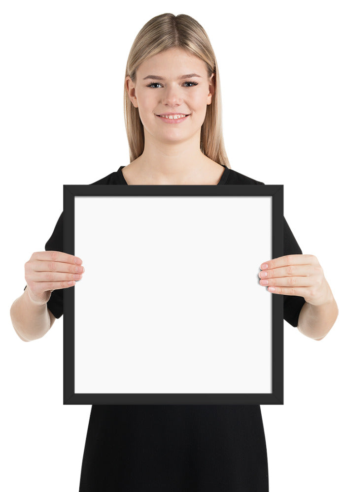 Customized Enhanced Matte Paper Framed Poster (In) Black / 14×14