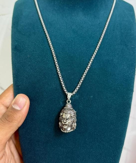2 Face Pendent of Hanuman/Shankar with Chain