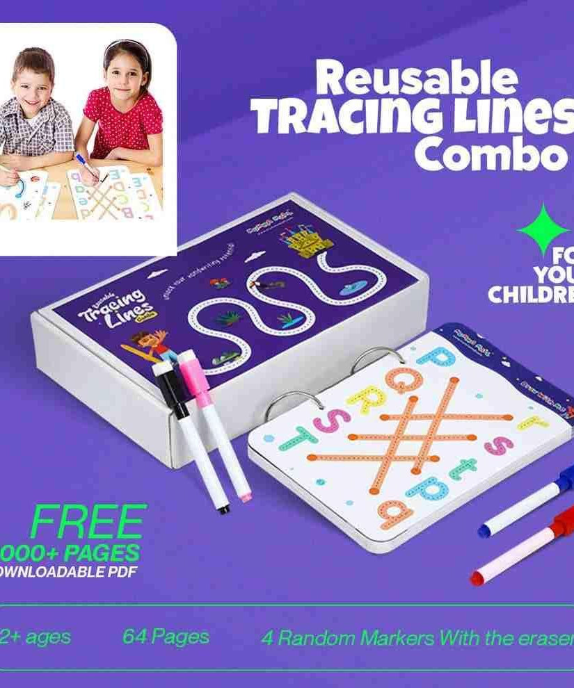 Reusable Tracing Line book