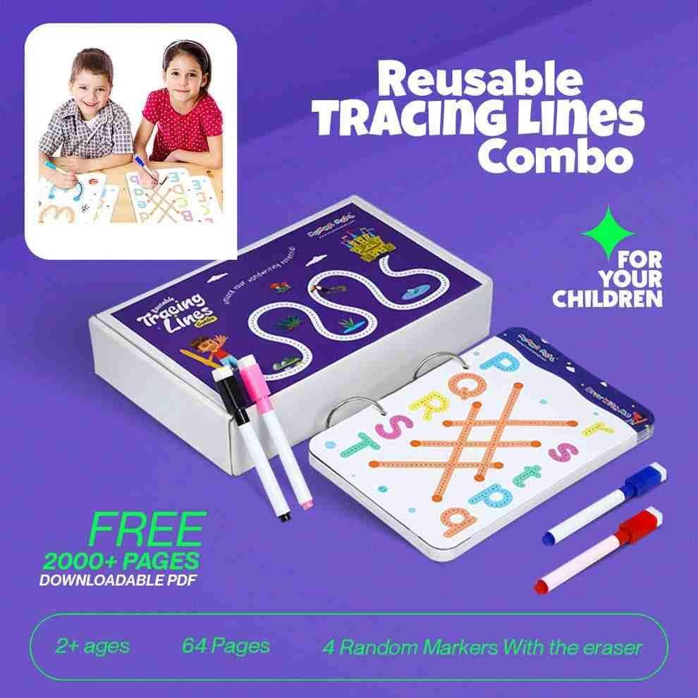 Reusable Tracing Line book