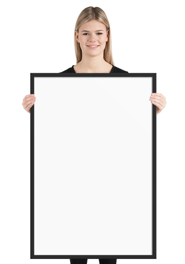 Customized Enhanced Matte Paper Framed Poster (In) Black / 24×36