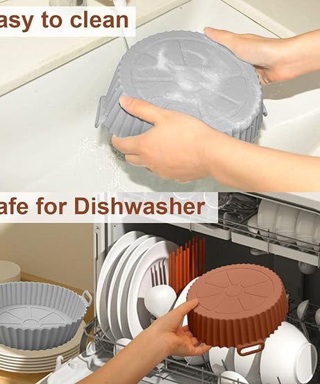 Air Fryer Silicone Baking Tray Reusable  Mold