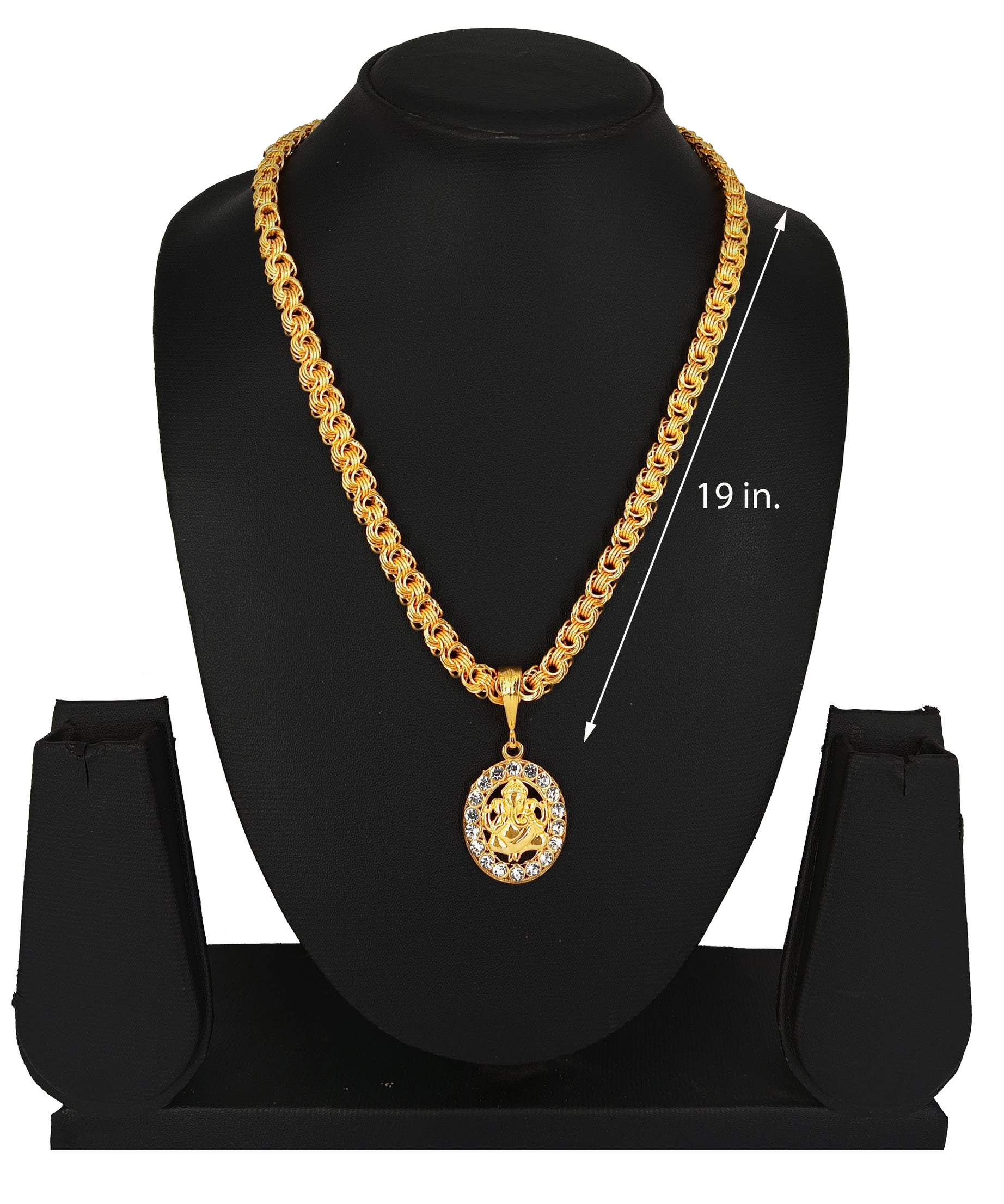 Luxurious Men's Gold Plated Pendant With Chain Vol 6