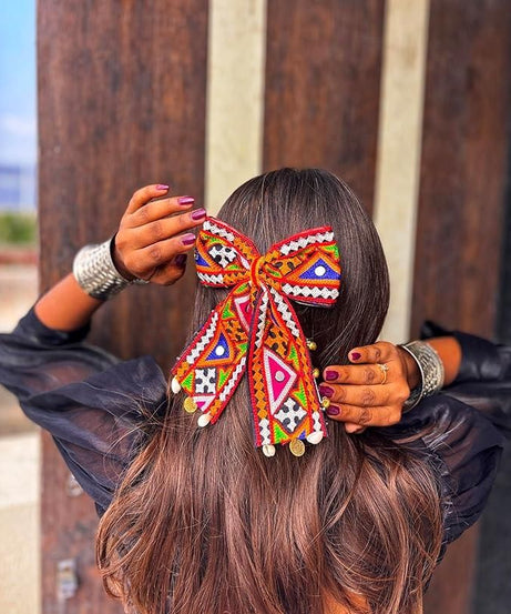 Navratri Bow hair Accessories (Pack of 2)