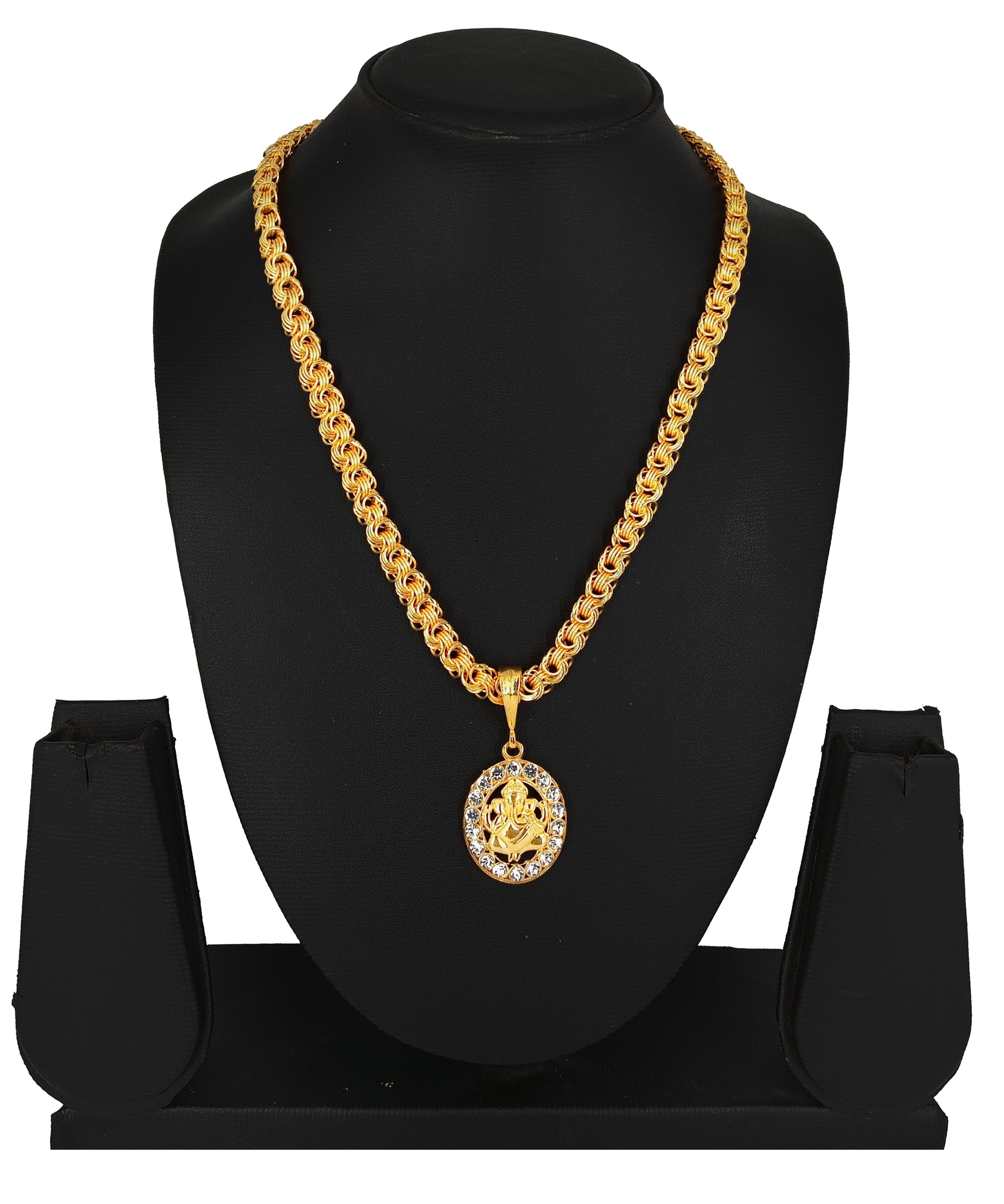 Luxurious Men's Gold Plated Pendant With Chain Vol 6