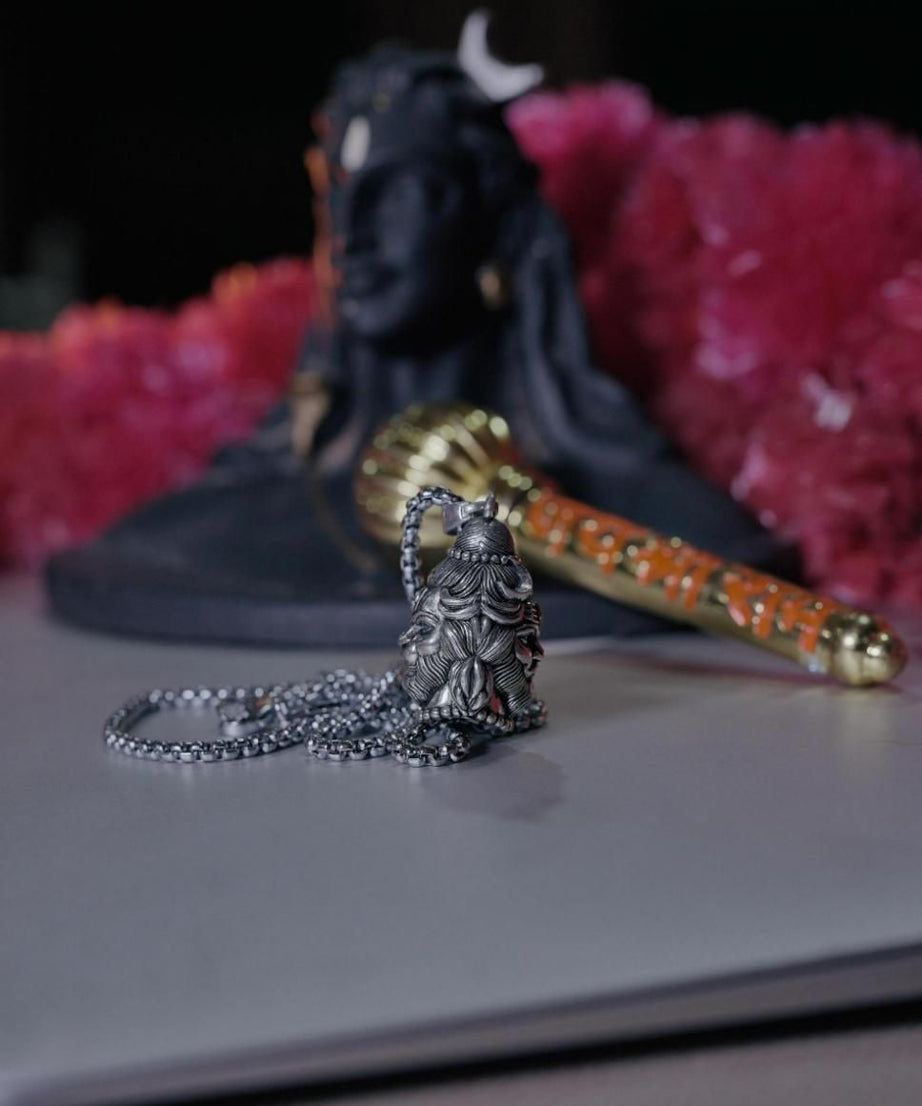 2 Face Pendent of Hanuman/Shankar with Chain