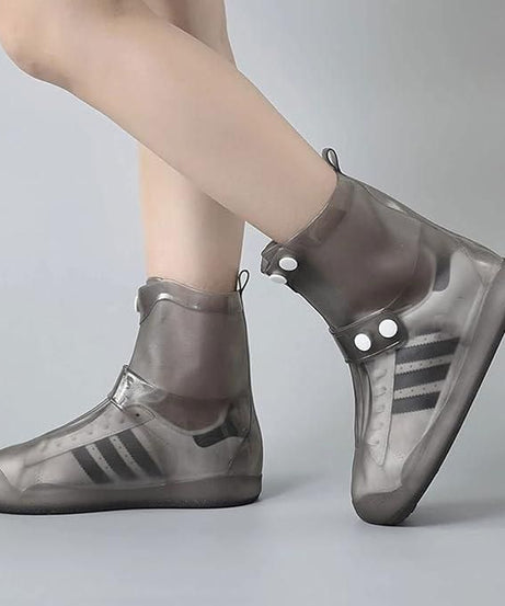 Waterproof Rain Shoe Covers with Secure Button Closure