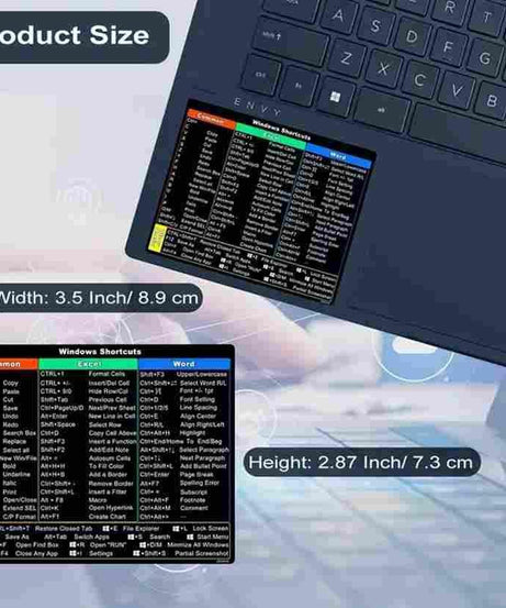 Reusable Keyboard Shortcut Stickers for Windows