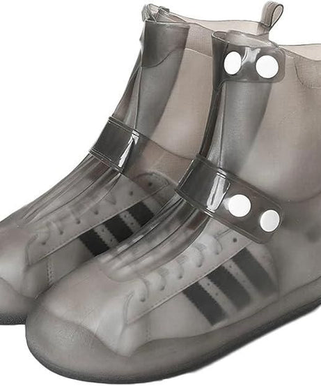 Waterproof Rain Shoe Covers with Secure Button Closure