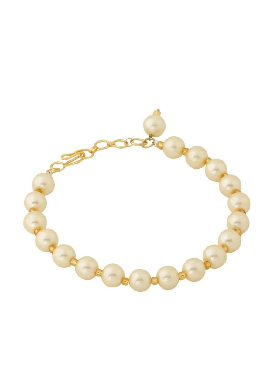 Enterprise Gold Plated Pearl Bracelet