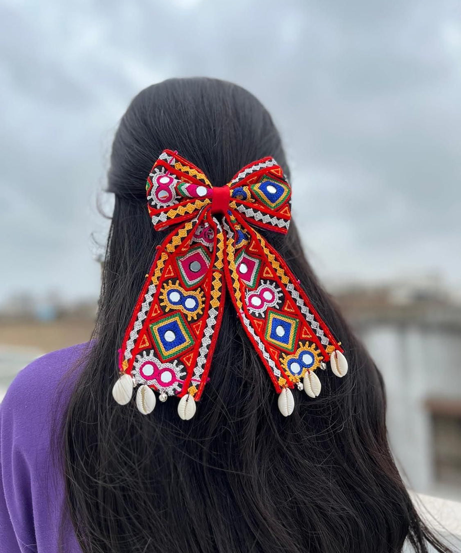 Navratri Bow hair Accessories (Pack of 2)