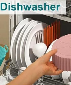 Air Fryer Silicone Baking Tray Reusable  Mold