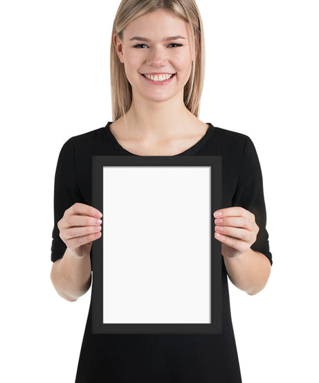 Customized Enhanced Matte Paper Framed Poster (Cm) Black / 21×30 Cm