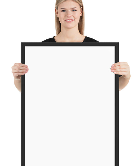 Customized Enhanced Matte Paper Framed Poster (Cm) Black / 50×70 Cm