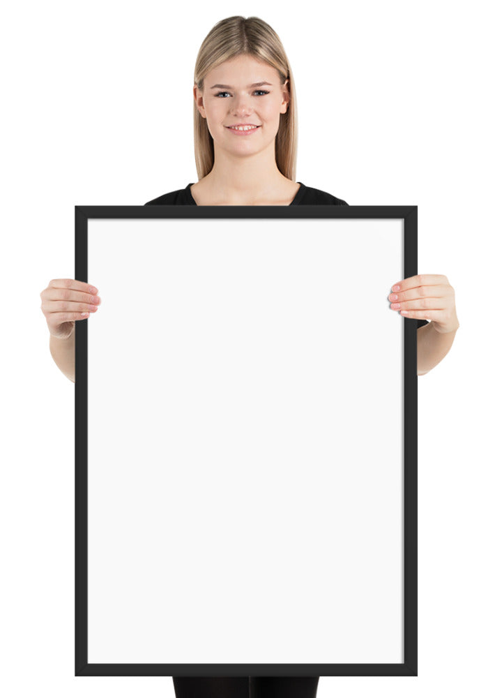 Customized Enhanced Matte Paper Framed Poster (Cm) Black / 50×70 Cm