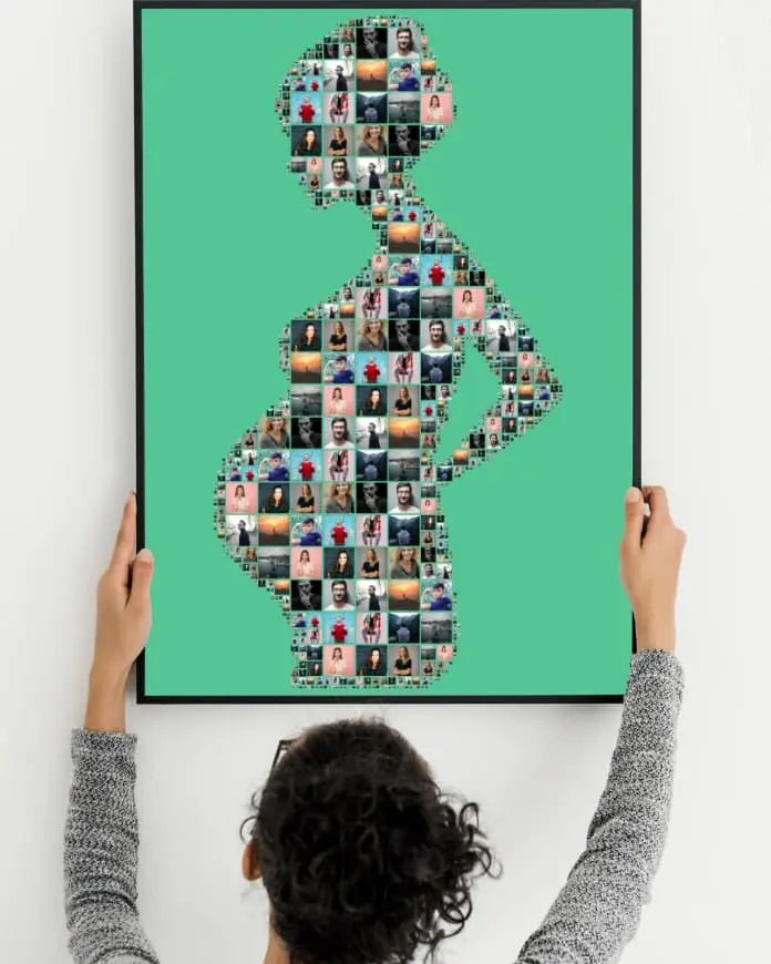Customised pregnency photo frames fattycraft