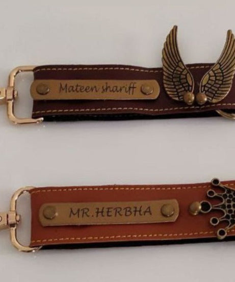 Customized Keychain  With your Name & Charm fattycraft