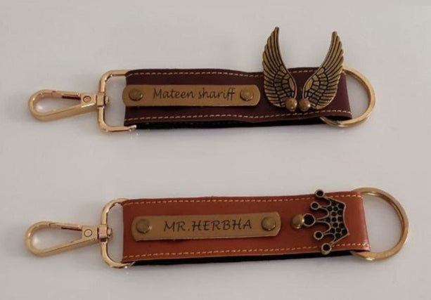 Customized Keychain  With your Name & Charm fattycraft