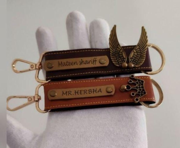 Customized Keychain  With your Name & Charm fattycraft