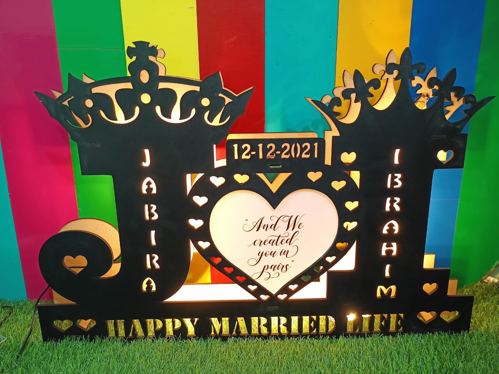 Double led letters fattycraft