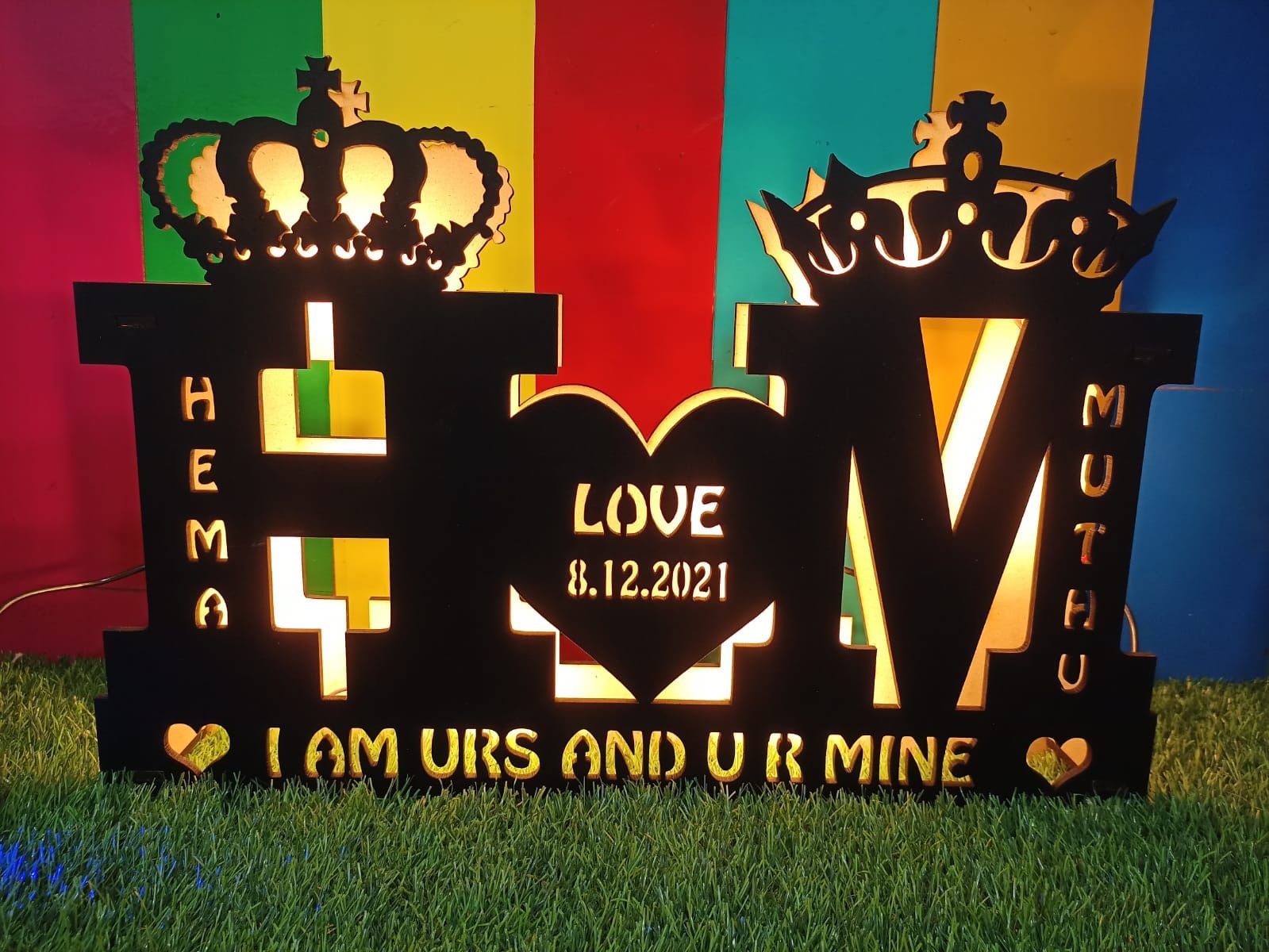 Double led letters fattycraft