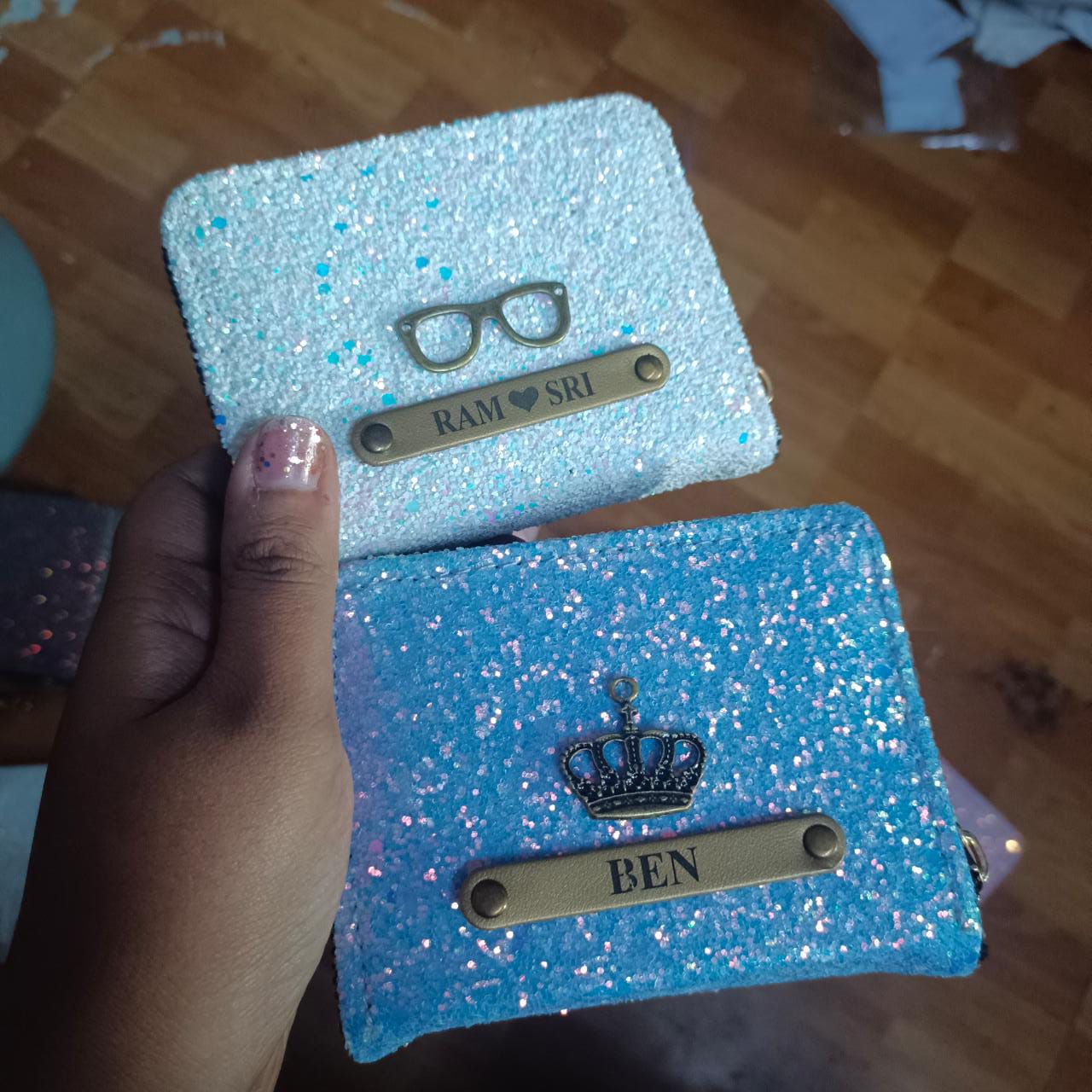 Custom Made Miniature Glitter Clutch