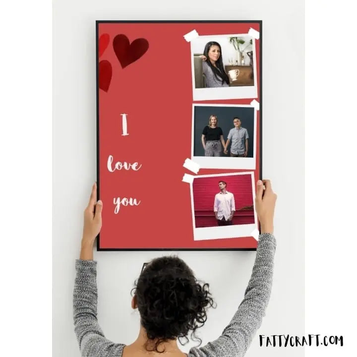 Love couple photo frame fattycraft