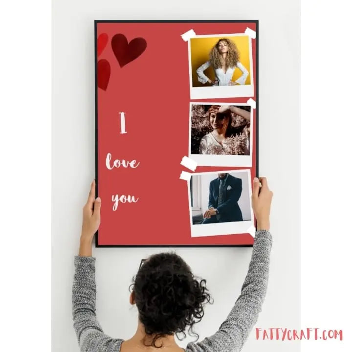Love couple photo frame fattycraft