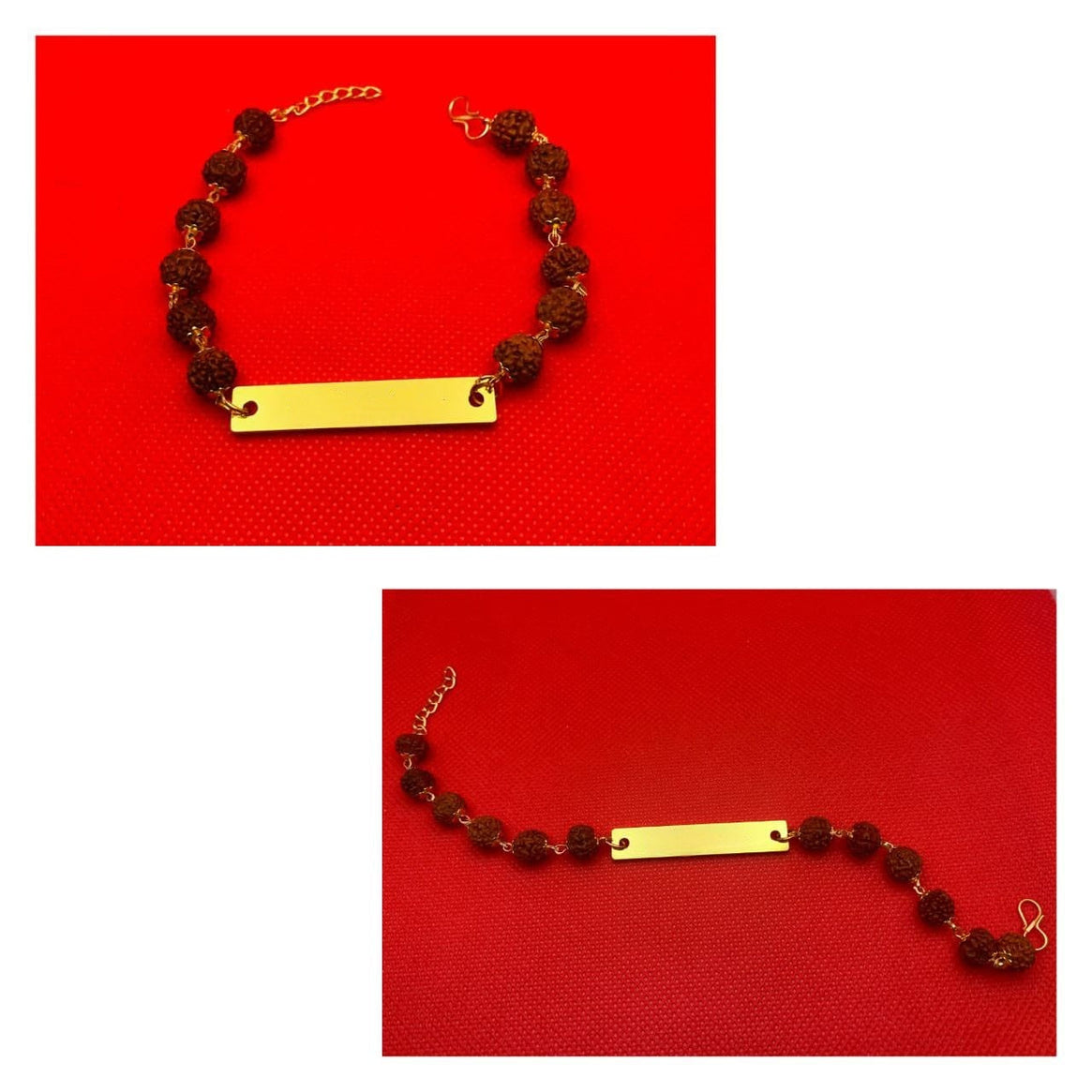 Customized Metal Name Rakhi Bracelets