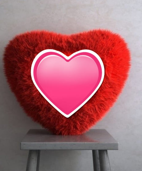 Customized Heart Throw Pillow