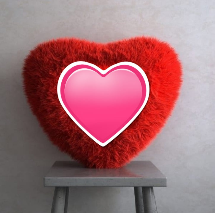 Customized Heart Throw Pillow