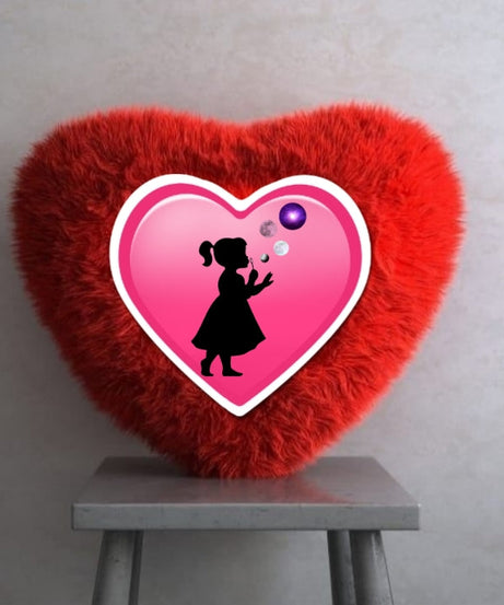 Customized Heart Throw Pillow