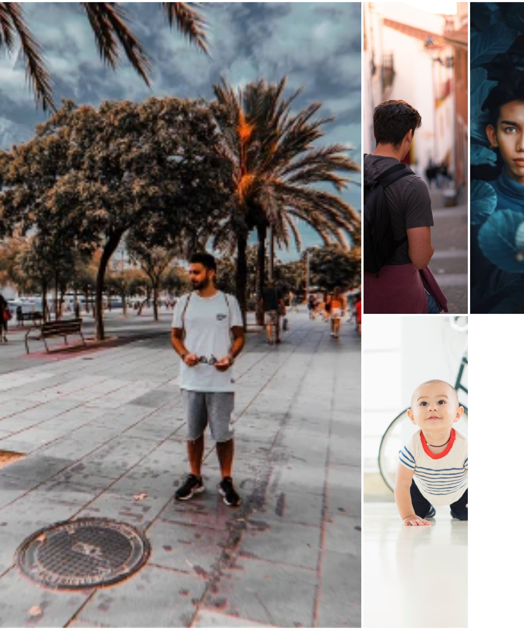 Four Pic Customized Collage A4 Frame 1