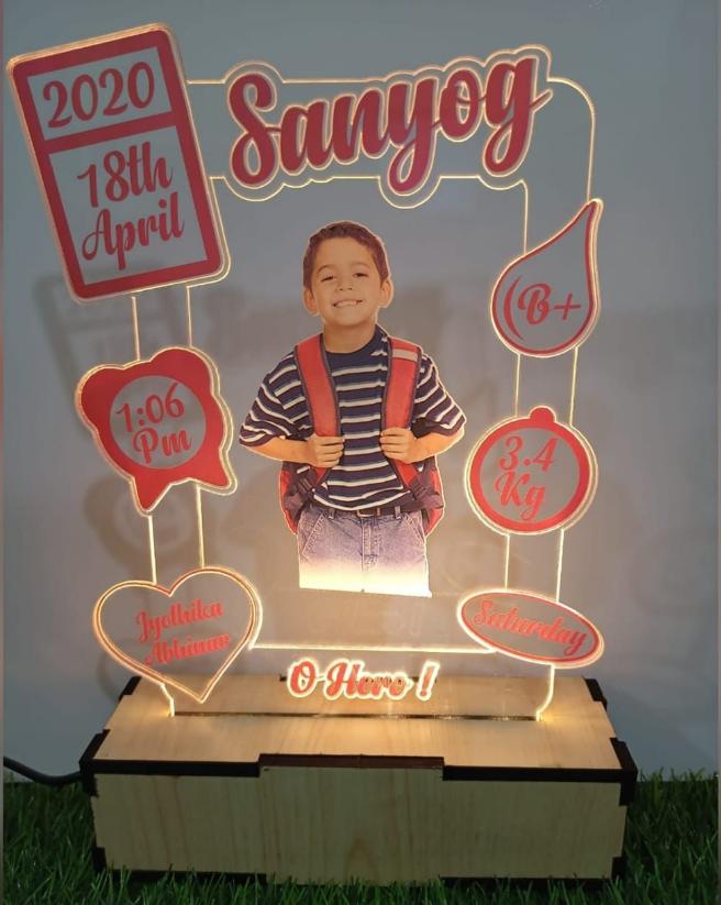 Acrylic Baby Memories fattycraft