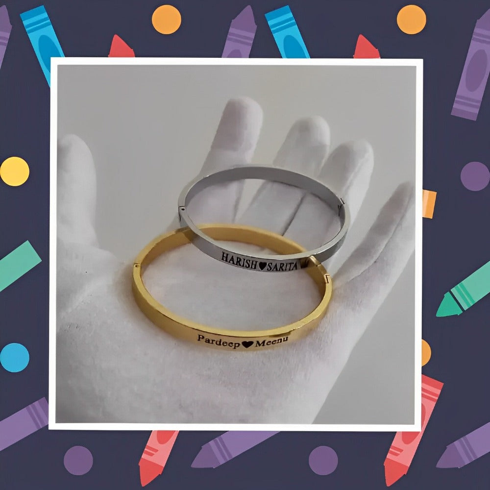 Customized Kada With Name Custom Built