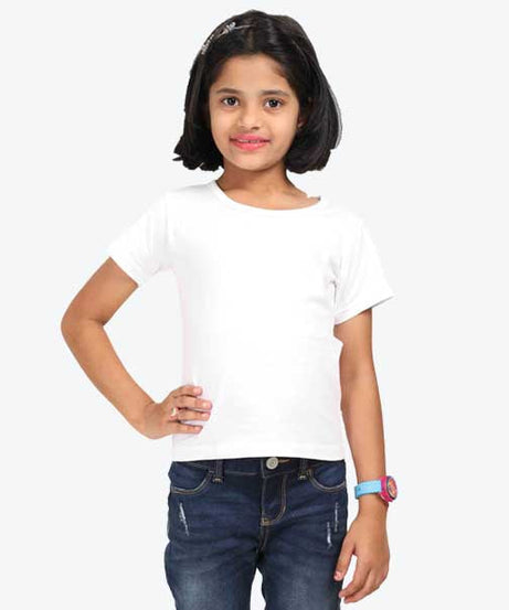 Customizable Standard Girls T Shirt 0-13 Years / White