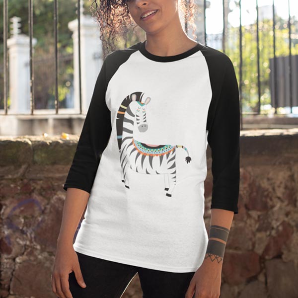 Customized Womens Raglan T-Shirt
