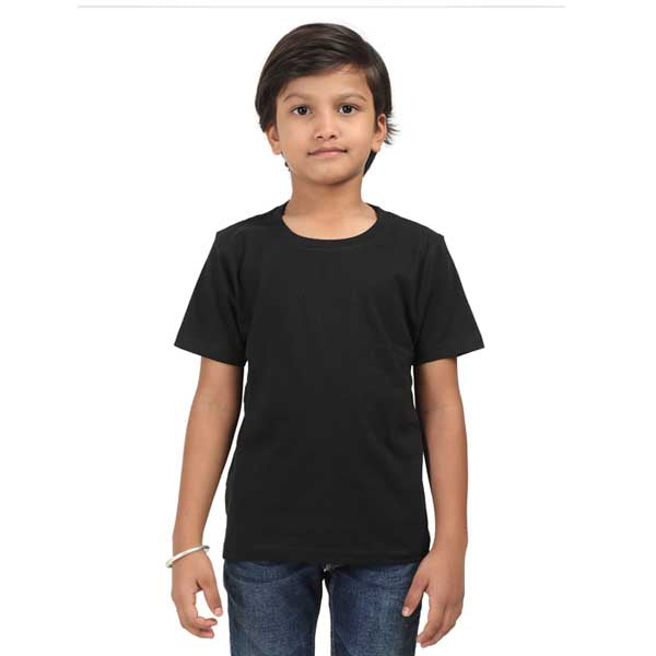 Customized Kids Boys T-Shirt 0 To 13 Years / Black