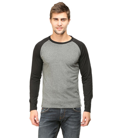 Customized Mens Full Hand T-Shirt S / Charcoal