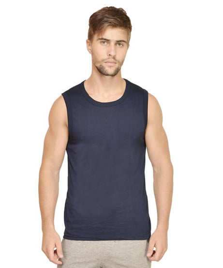 Customized Mens Gym Vest S / Navy