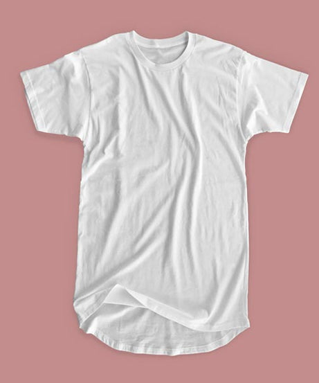Longline Curved T-Shirt