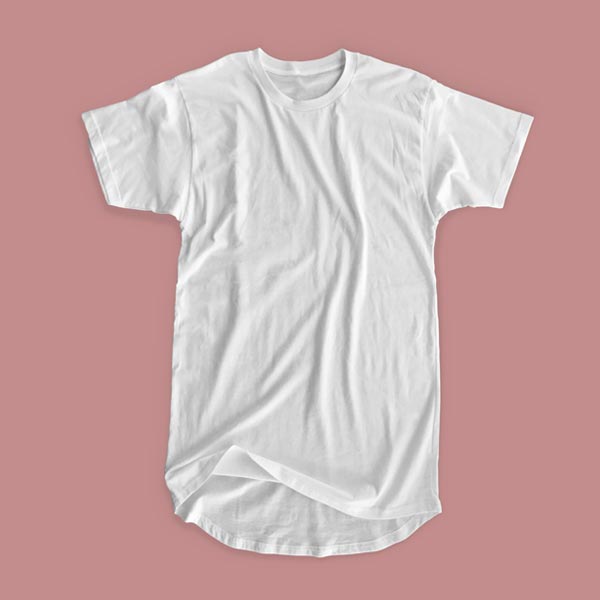 Longline Curved T-Shirt