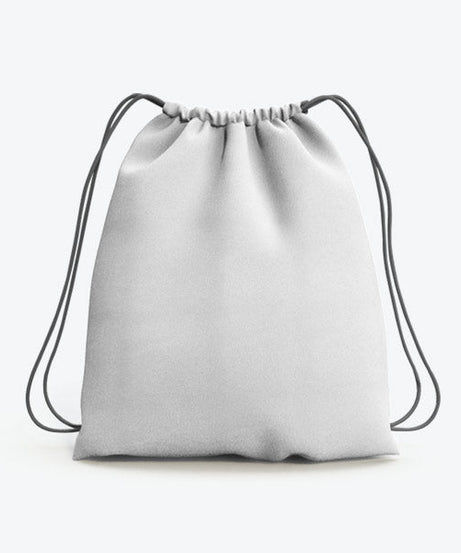 Customized All Over Printed Drawstring Bag White